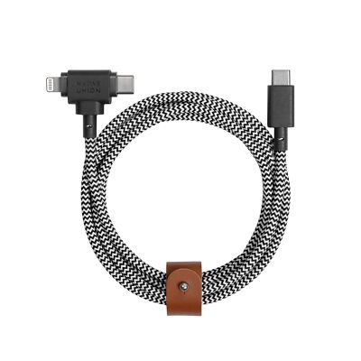 Native Union Belt Cable Duo 5ft Cable (USB-C MFi-Certified for iPhone 16 15 14