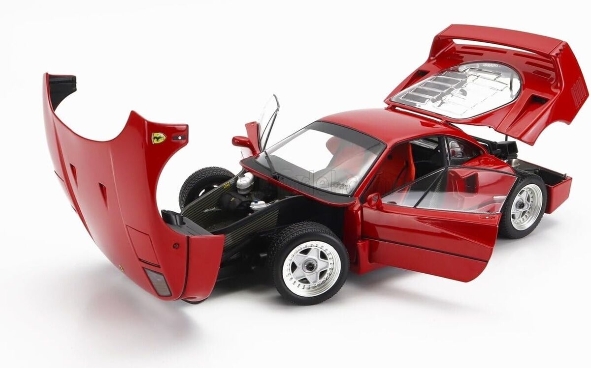 Original 1/18 Ferrari F40 KS08416R Miniature Super Car Toy Original 1/18 Ferrari F40 KS08416R Miniature Super Car Toy