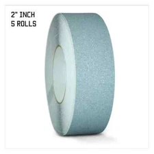 5 Rolls Gray Non Skid Tape - 2" X 60FT Adhesive - 60 Grit - Gray Anti Slip
