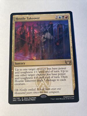 x1 Hostile Takeover SNC MTG 191/281 RARE M/NM 1x