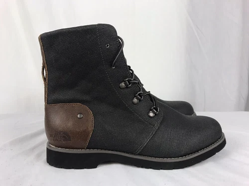 NEW THE NORTH FACE Ballard Lace II Heathered Women 39 US 8 Black Combat Boots C1