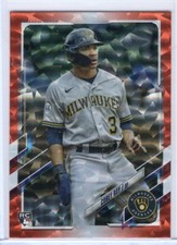 Corey Lee RC Topps Update Orange Ice /299 Brewers Rookie NM
