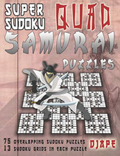 Super Sudoku Quad Samurai Puzzles: 75 Overlapping Sudok - Paperback / softback N