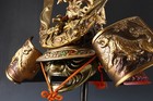 Old Vintage Japanese Samurai Helmet -Great Dragon- with a mask Rare 源氏兜