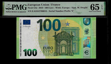 European Union /France 100 Euro 2019 PMG 65 EPQ UNC Pi#24e Series Prefix  E 