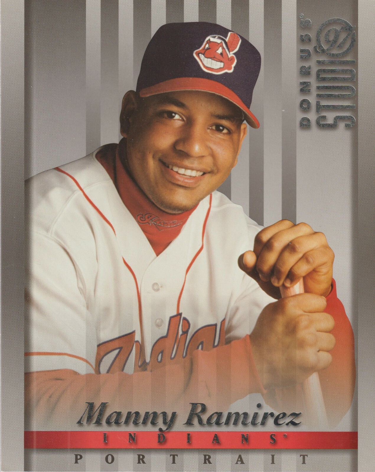 1997 Donruss Studio Portraits 8X10 #16 Manny Ramirez card, Cleveland Indians
