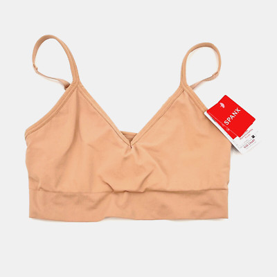 Spanx Ecocare Seamless Shaping Bralette Size M Toasted Oatmeal 32C-32D