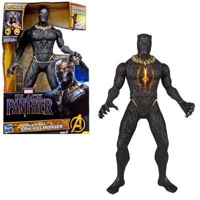 marvel black panther slash and strike black panther figure