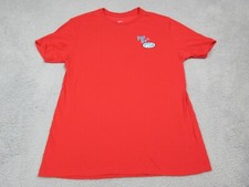 Nike Shirt Mens Medium Red Just Do It Graphic Dri-Fit The Nike Tee Tagless