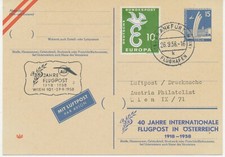 BUNDESREPUBLIK 27.9.1958, 40 Jahre FLUGPOST AUA-Jubiläumsflug „FRANKFURT – WIEN“