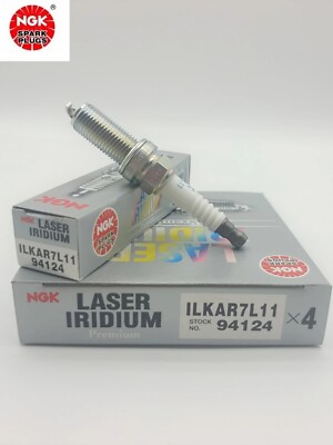 4Pcs NGK ILKAR7L11 94124 Iridium Spark Plug For Mazda 3 6 Axela CX