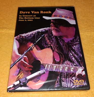 DAVE VAN RONK In Concert at the Bottom Line: June 2, 2001 DvD Folk Blues NEW