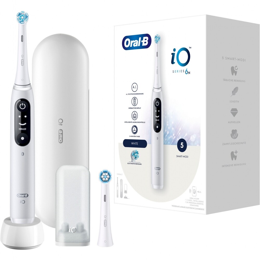 Oral-B iO Series 6 с электрическим приводом на белом магните-Технологический таймер Etui 28590₽