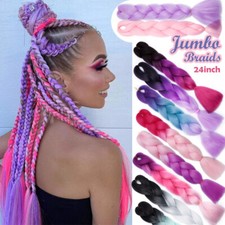 Ombre Jumbo Braids Hair Braiding Hair Extensions Box Crochet Twist Real As Human