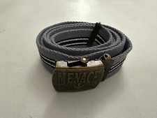 Menace Danger Zone Logo Unbranded Fabric Gray and Black Belt One Size