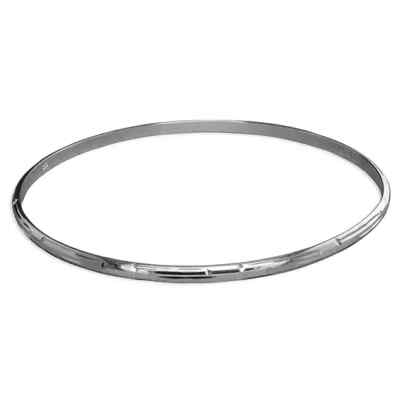 Dünner DC Armreif Sterling Silber 925 gepunzt British Made Brandneu