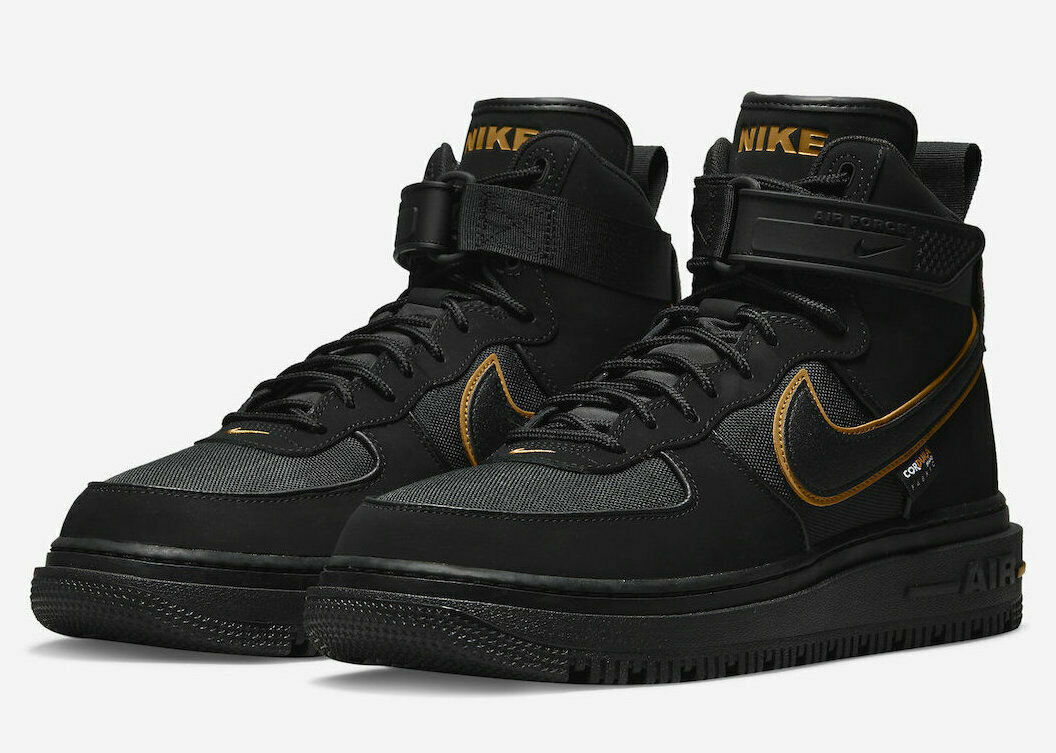 NEW Nike Air Force 1 Boot Men's Size 14 Black/Black-Wheat DO6702-001 ...