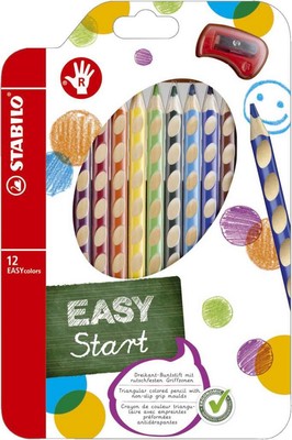 Farbstifte Stabilo Easycolors 6-er oder 12-er Etui für Linkshänder/ Rechtshänder