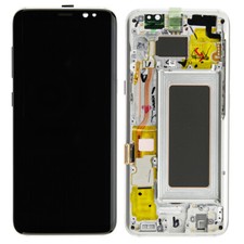 LCD Touch Screen Digitizer Assembly  Frame For Samsung Galaxy S8 -Arctic Silver
