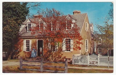 Brush-Everard House, Williamsburg, Virginia, USA - Postcard - New - 1960's - NM