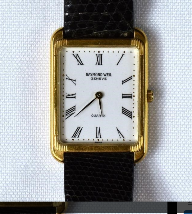 RAYMOND WEIL GENEVE SWISS WRIST WATCH 18K electroplate ORIG