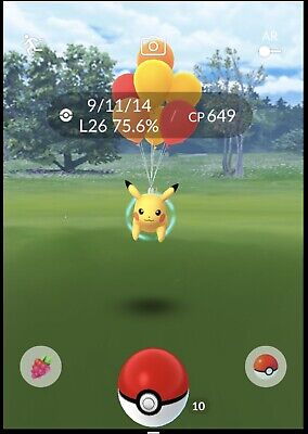 Pokémon GO Shiny Pikachu Flying With Balloon – Mini Account (Read Describe)  - PoGoFighter