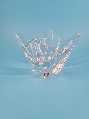 Orrefors Fine Crystal Bowl made in Sweden (3.5 high 4.5 wide) Votive Tulip 