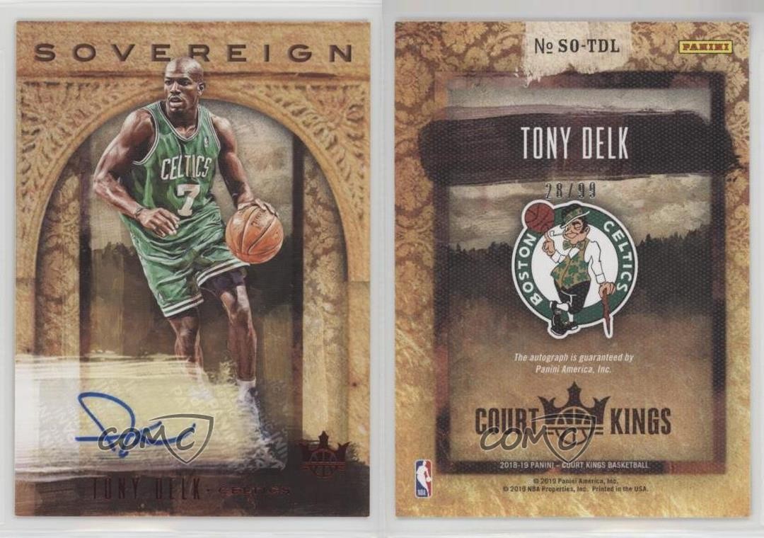 2018-19 Panini Court Kings Sovereign Signatures Ruby 28/99 Tony Delk Auto k1f