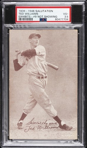 1939-46 SALUTATION EXHIBITS #9 NOT SHOWING TED WILLIAMS PSA 3.5