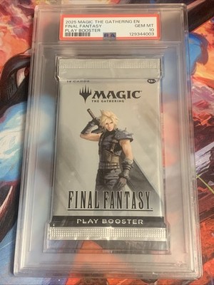 MTG Magic: The Gathering FINAL FANTASY Play Booster Pack Graded PSA GEM MINT 10