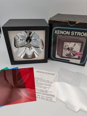 Vintage 1996 Data Display Systems Xenon Strobe Light Model 1005 Party Box Gels