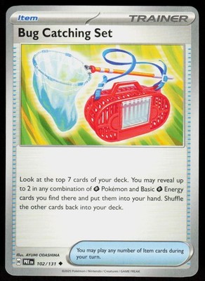 Bug Catching Set 102/131 Uncommon Prismatic Evolutions Pokemon Near Mint