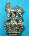 WW1 1st ROYAL DRAGOONS SNCO's OFFICER REGIMENTAL METAL ARM BADGE WORLD WAR I