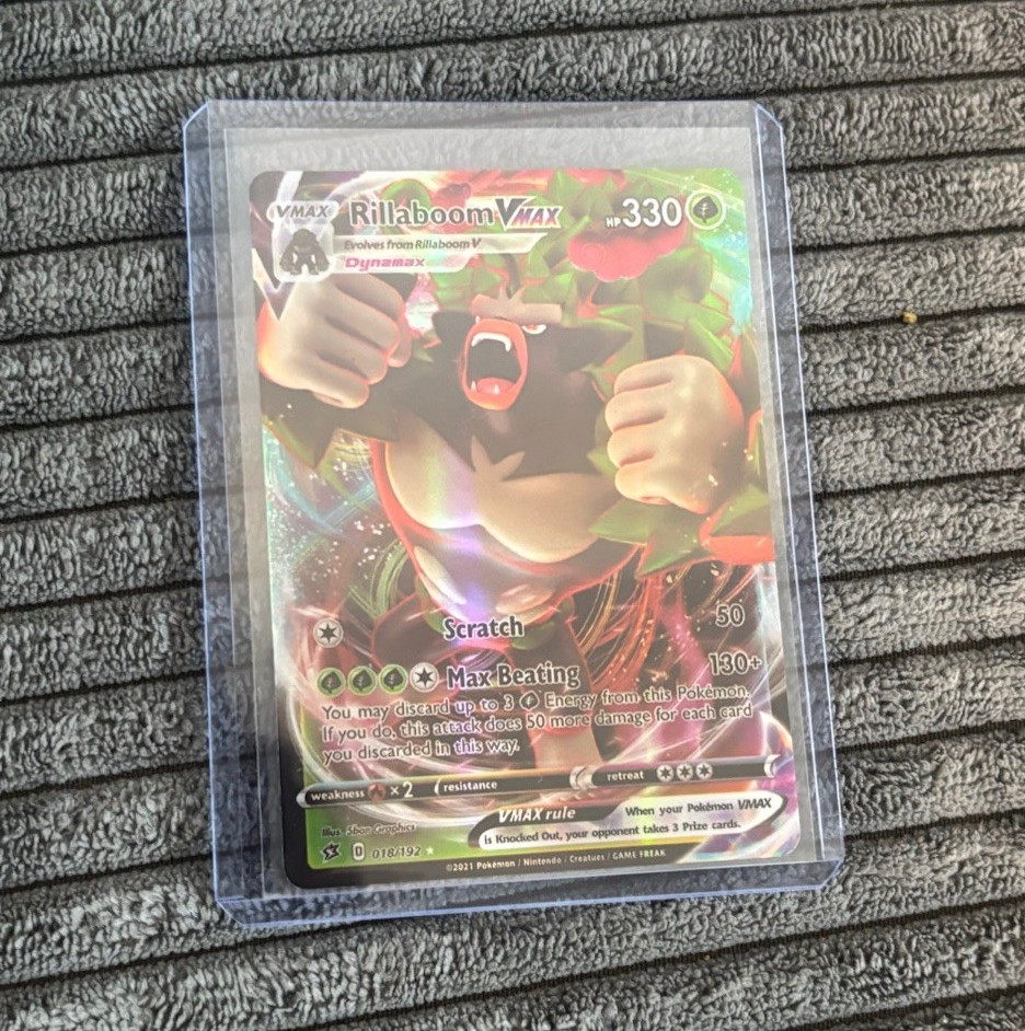 The Pokémon Company Rillaboom VMAX 018/189 Darkness Ablaze UR Holo