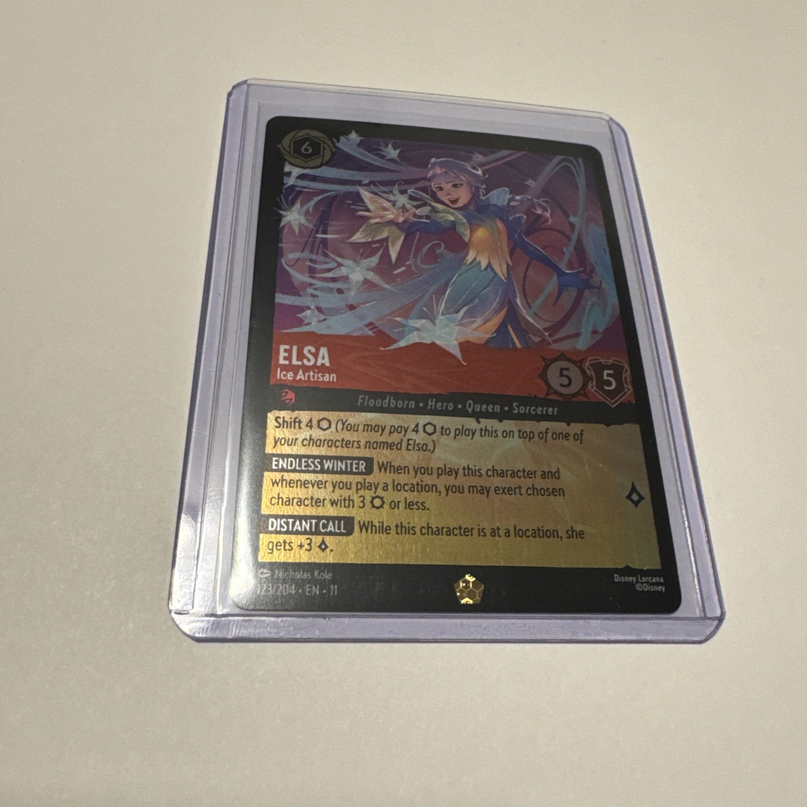 Elsa - Ice Artisan 123/204 Cold Foil Legendary Disney Lorcana Winterspell