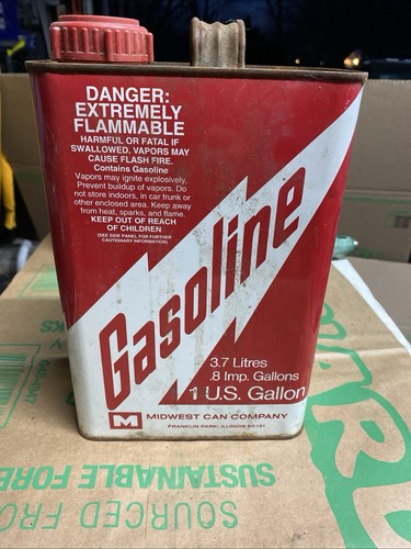 Metal Midwest Can Company 1 Gallon Gas Can With Spout
