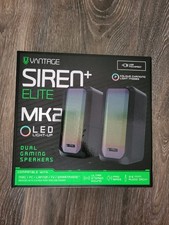 Vantage Siren+ RGB Wired Gaming Speakers for PC & Laptop &ndash; LED Lighting