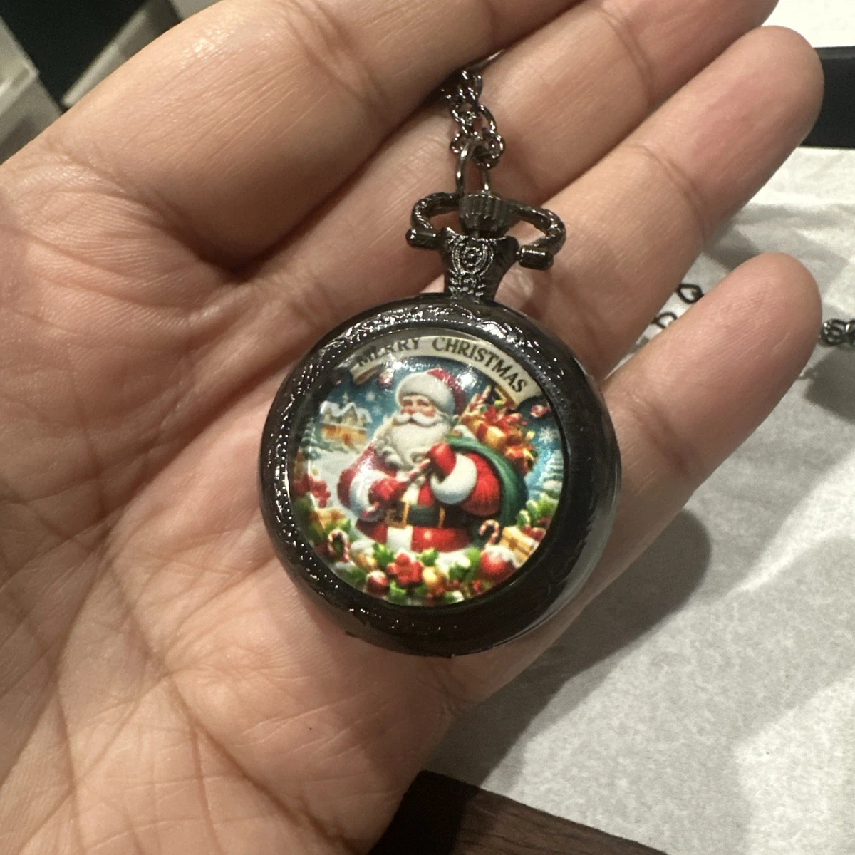 santa pocket watch products for sale | eBay