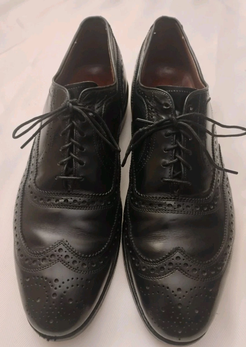 Vintage Black Grunge Wingtip Oxfords Brogue Academia Shoes Cat\'s Paw  11B Rare Church main image 3
