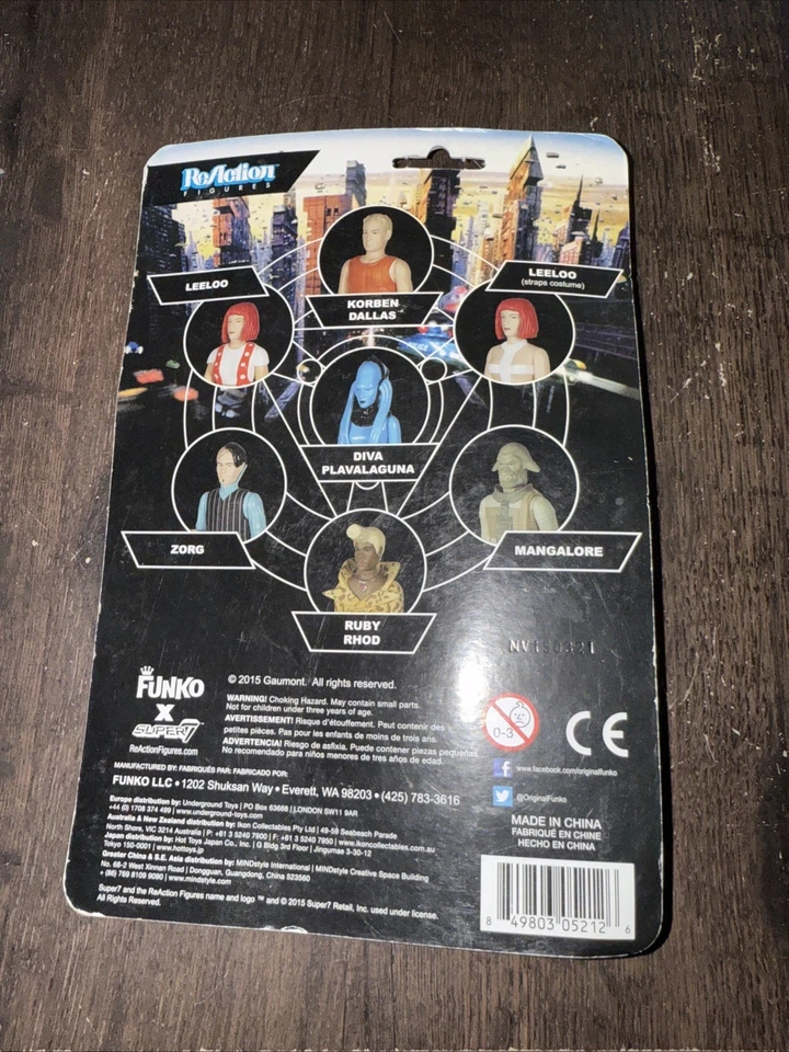 TARJETA FIGURA FUNKO REACTION THE QUINTH ELEMENT RUBY RHOD 3.75" - NUEVA Foto 4 de 4