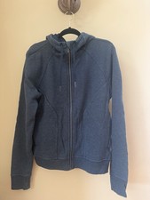 lululemon Scuba Womens Blue Full Zip Hooded Hoodie Pockets Size 12 Fleece