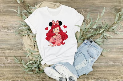 Cute Ariel The Little Mermaid T-Shirt, Disney Princess T-Shirt