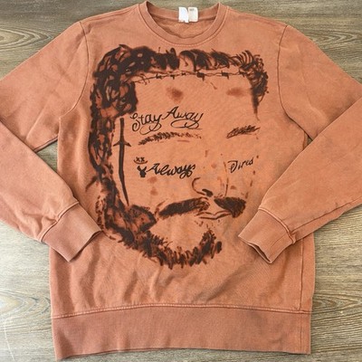 Post Malone Sweatshirt Adult Small Posty Co Orange Pullover Crewneck