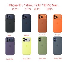 For iPhone 17 Pro Max/ iPhone 17 Pro/ iPhone 17 Silicone Phone Case with MagSafe