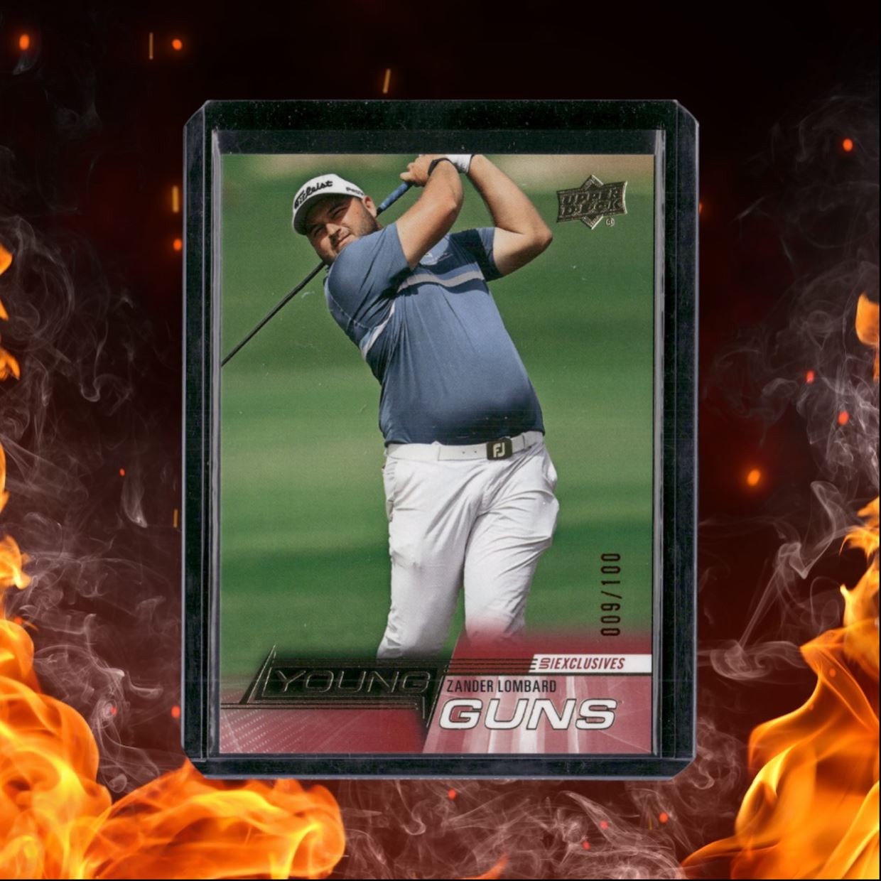 2024 Upper Deck Golf Zander Lombard Young Guns UD Exclusives Rookie 009/100 #116