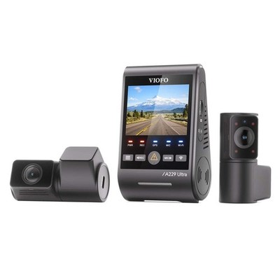 Viofo A229 Ultra 3CH Dashcam GPS WIFI 4K Front 4K Rear HD Cabin Fisheye Kamera