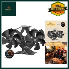 Dual Motor Log Burner Fan - 12 Blades for Quiet Heat Distribution | Perfect Gift