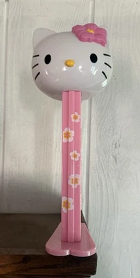 Hello Kitty PEZ Dispenser Large 12" Flowers Pink White 2008 Giant - Image 1 of 3