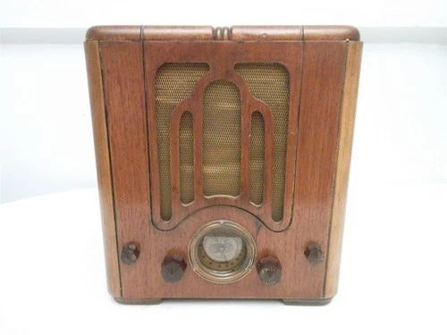 CROSLEY 515 FIVER VINTAGE ANTIQUE AM SHORTWAVE TOMBSTONE TUBE RADIO - Plays AM