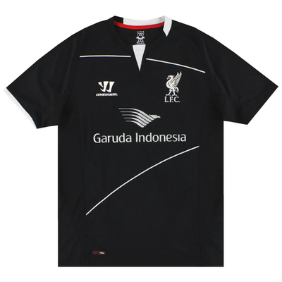2013/14 Liverpool Warrior Training Soccer Jersey Black/Silver | eBay